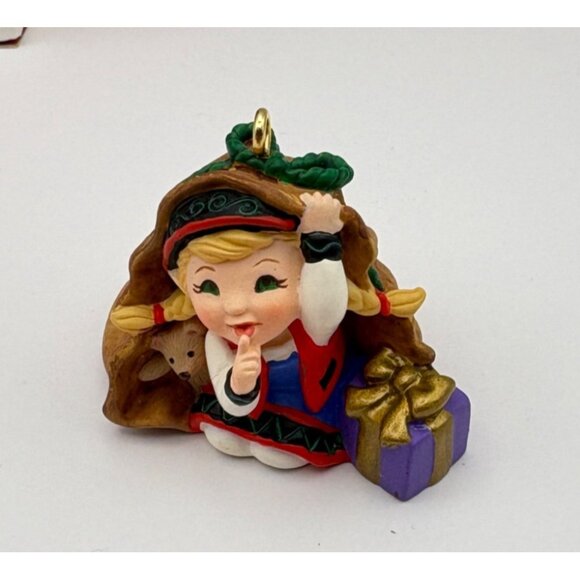 Hallmark Keepsake Christmas Ornament Curius The Elf 2001 Vintage Handcrafted - Picture 2 of 11
